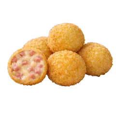 Сырные шарики с ветчиной