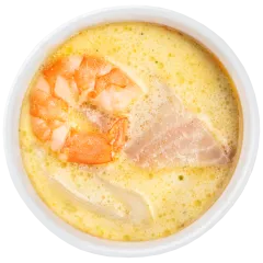 Сливочный суп с морепродуктами